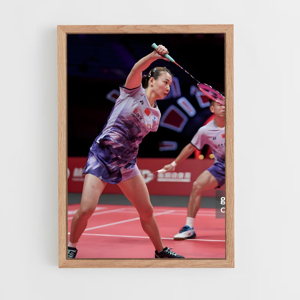 Poster Duel à Hong Kong – affiche Badminton (vue 4)